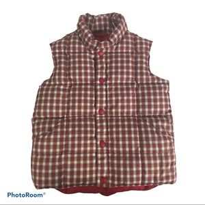 Lands End Down Filled Puffer Vest Boy Size 5-6 Medium